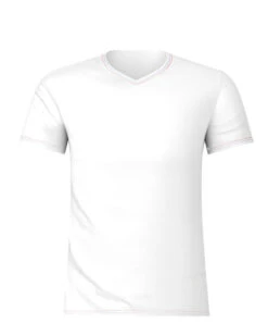 T-shirt Col V Eminence Fait En France (Blanc)