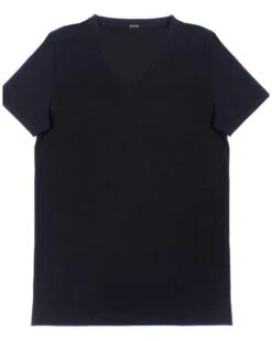 T-shirt Col V HOM Supreme Coton (Noir) -Aubade Lingerie Boutique t shirt col v hom supreme coton noir 2