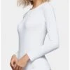 T-shirt Thermique Manches Longues Col Round Montant Impetus Thermo (Blanc)
