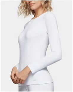 T-shirt Thermique Manches Longues Col Round Montant Impetus Thermo (Blanc)