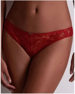 Tanga Aubade Coeur à Corps (Rouge Rebelle)