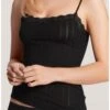 Top à Fines Bretelles Calida Etude Toujours (Noir) 1 Top à Fines Bretelles Calida Etude Toujours (Noir) -Aubade Lingerie Boutique top a fines bretelles calida etude toujours noir