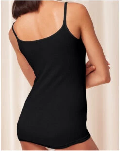 Top Bretelles Fines 100% Coton Triumph Katia Basics (Noir) -Aubade Lingerie Boutique top bretelles fines 100 coton triumph katia basics noir 2