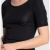 Top Manches Courtes Calida True Confidence Laine & Soie (Noir) -Aubade Lingerie Boutique top manches courtes calida true confidence laine soie noir
