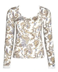 Top Manches Longues Antigel Evasion Cashmer (Ocre Evasion)