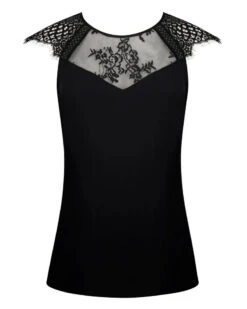 Top Mode Lise Charmel Féérie Couture (Noir) -Aubade Lingerie Boutique top mode lise charmel feerie couture noir 3