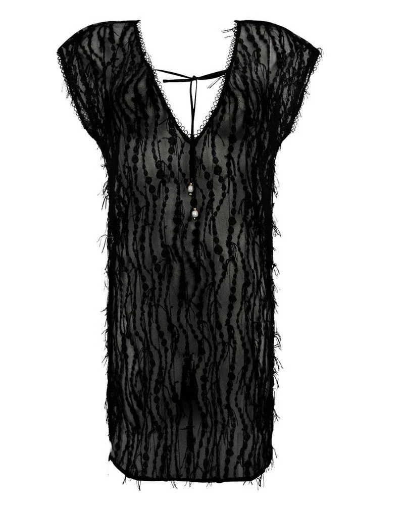 Tunique Lise Charmel Perles Nacrées (Noir) 4 Tunique Lise Charmel Perles Nacrées (Noir) – Image 2